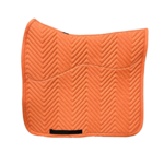 L&#039;Evoine PASTEL ORANGE Saddlepad Alpaca lining dressage