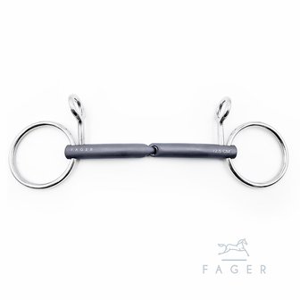 Anton single jointed loose ring titanium baucher (Fager)