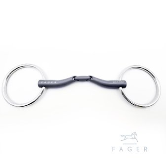 Mary anatomic titanium loose ring bradoon (Fager)