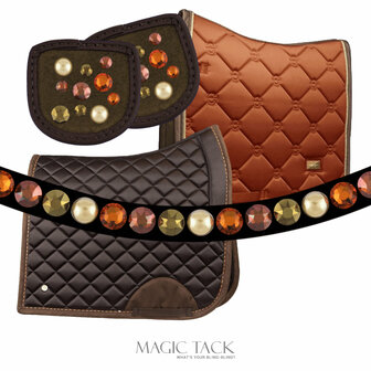 Bling Swing Pumpkin Pie : Magic Tack Wave-Browband without loop