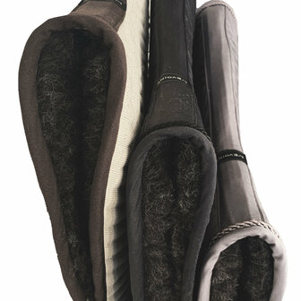 L&#039;Evoine BLACK Saddlepad Alpaca lining dressage