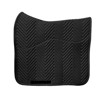 L&#039;Evoine BLACK Saddlepad Alpaca lining dressage