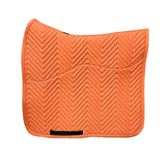 L&#039;Evoine PASTEL ORANGE Saddlepad Alpaca lining dressage