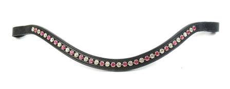 Browband Pink-White 7mm B2F 