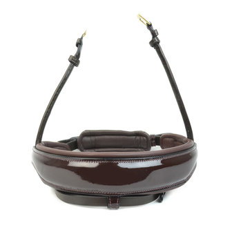 Noseband model S3 with flashstrap loop rolled leather B2F