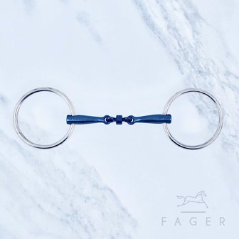 Bianca Double jointed Titanium snaffle (Fager)