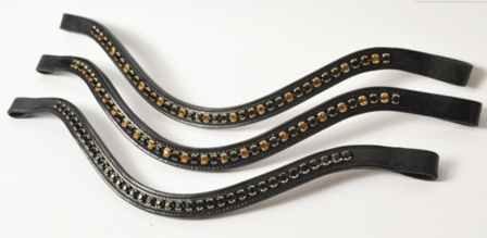 Browband Black/Gold B2F