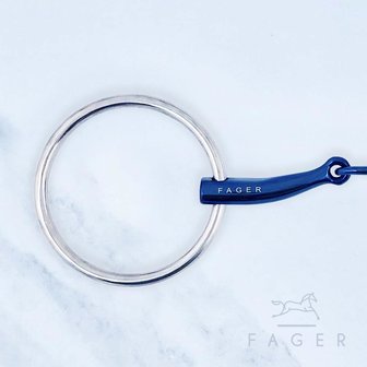 Carl Double jointed Titanium snaffle (Fager)