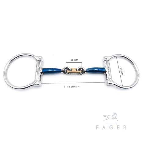 Alexander D-ring with french link (Fager)