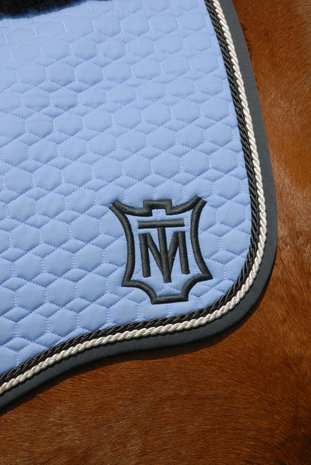 Eurofit Dressage pad Light Blue-Graphite Mattes Quilt