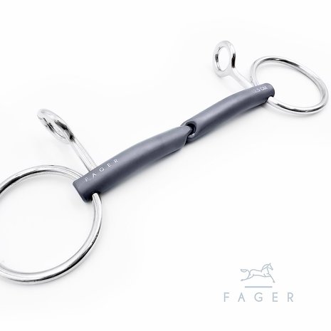 Anton single jointed loose ring titanium baucher (Fager)