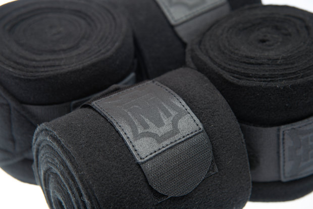 LAST CHANCE Black Mattes Fleece Bandages