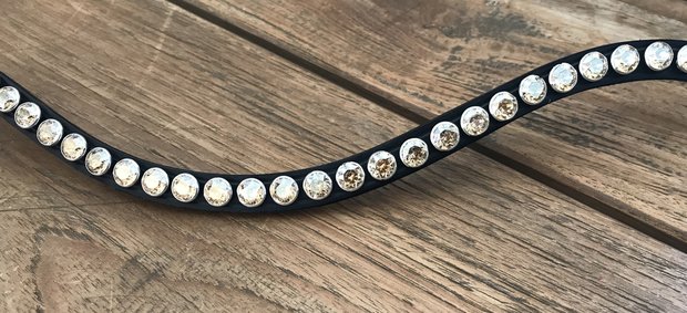 Slimline Browband GOLD Crystal Large