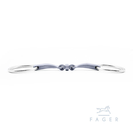 Alice Titanium Loose ring bradoon (Fager)