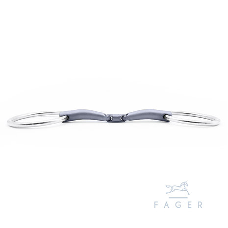 Emil Titanium loose ring bradoon (Fager)