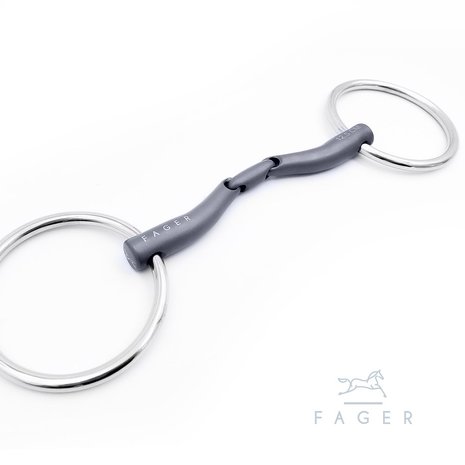 Mary anatomic titanium loose ring bradoon (Fager)