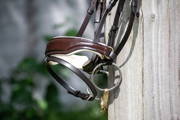 Noseband model S1 snaffle with flash strap loop B2F