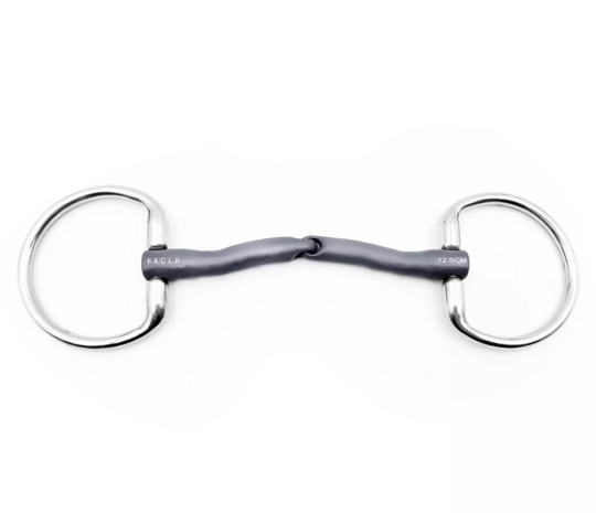 Greta single jointed fixed snaffle (Fager)