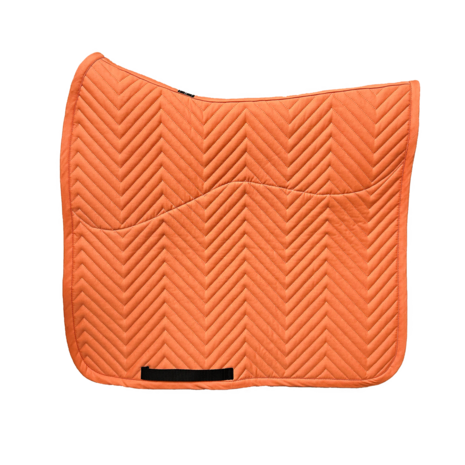 L'Evoine PASTEL ORANGE Saddlepad Alpaca lining dressage