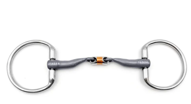 Matilda Double jointed Titanium D-snaffle (Fager)