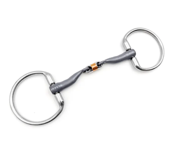 Matilda Double jointed Titanium D-snaffle (Fager)