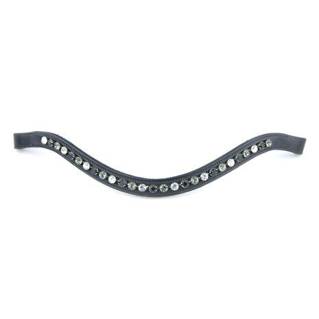 Browband Black, White & Grey B2F 