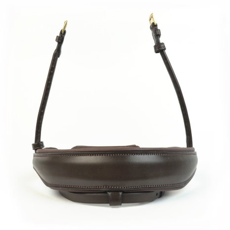 Noseband model S3 with flashstrap loop rolled leather B2F