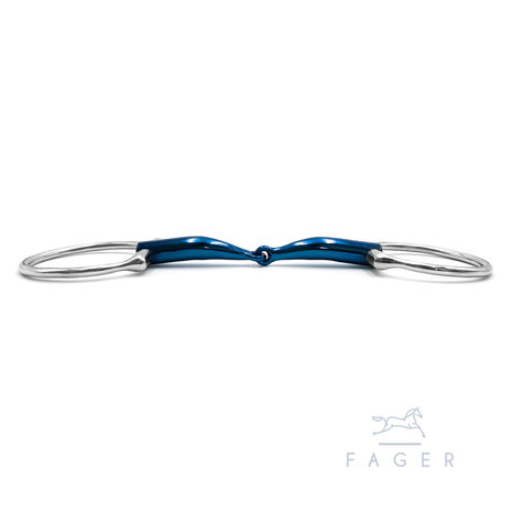 Lilly single jointed Titanium D-snaffle (Fager)