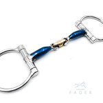 Martin Double jointed D-snaffle with Lock (Fager)