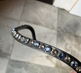 Slimline Browband Greige/Denim